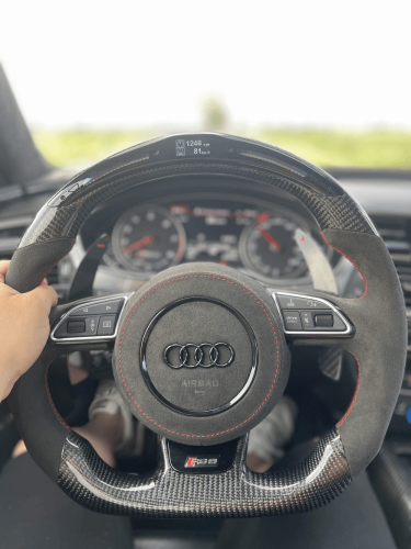 LED Steering Wheel Personalised Carbon Fiber Custom Audi B9 A3 A4 A5 RS3 RS4 RS5 S3 S4 S5 RS6 RS7 photo review