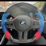 led steering wheel carbon fiber fit for bmw m3 m5 g series 1 4 series customized tricolor leather