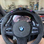 led steering wheel carbon fiber for bmw m3 m5 g series 1 4 series