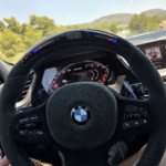 led steering wheel carbon fiber for bmw m3 m5 g series 1 4 series