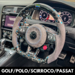 46 led steering wheel for vw golf 7 mk7 mk7.5 gti gtd 2014 2017 forged carbon fiber