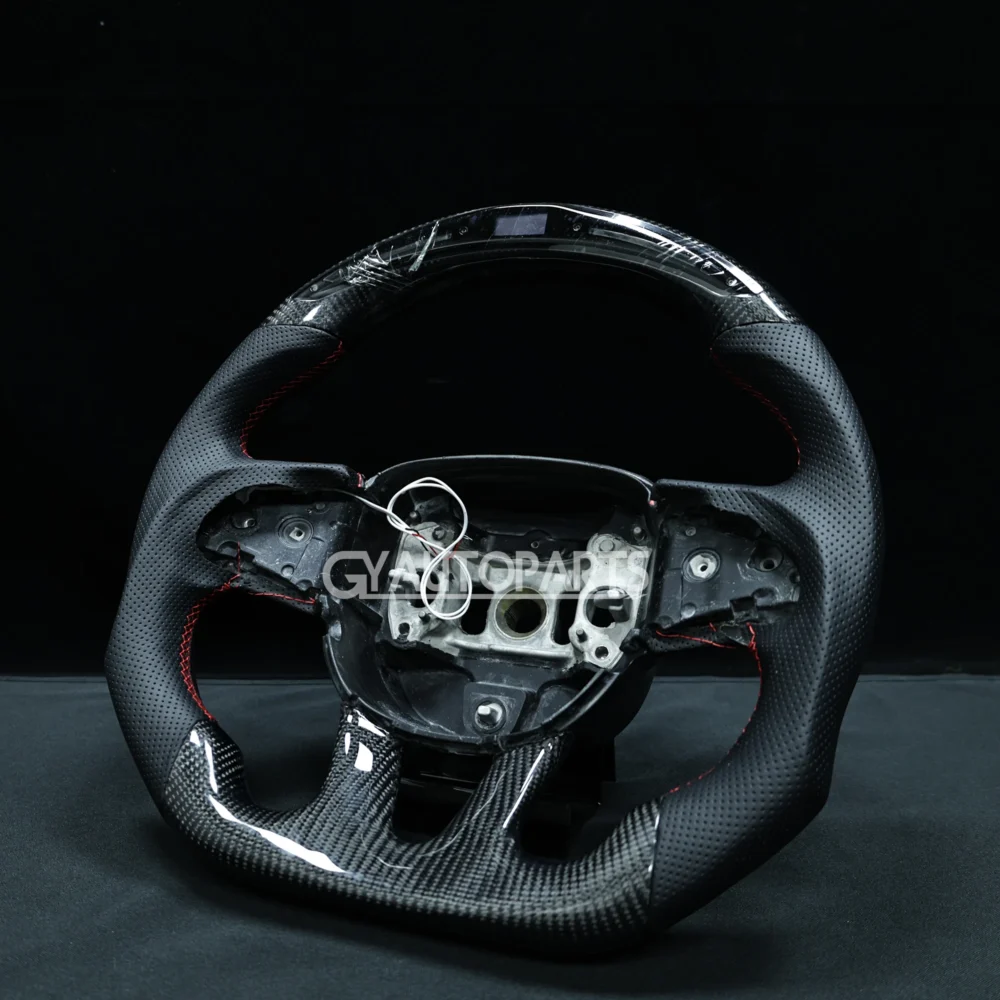 Fit For Dodge Charger/Challenger/Durango/WK2 Jeep SRT/Trackhawk LED Carbon Fiber Steering Wheel 2015-2023 - Image 3