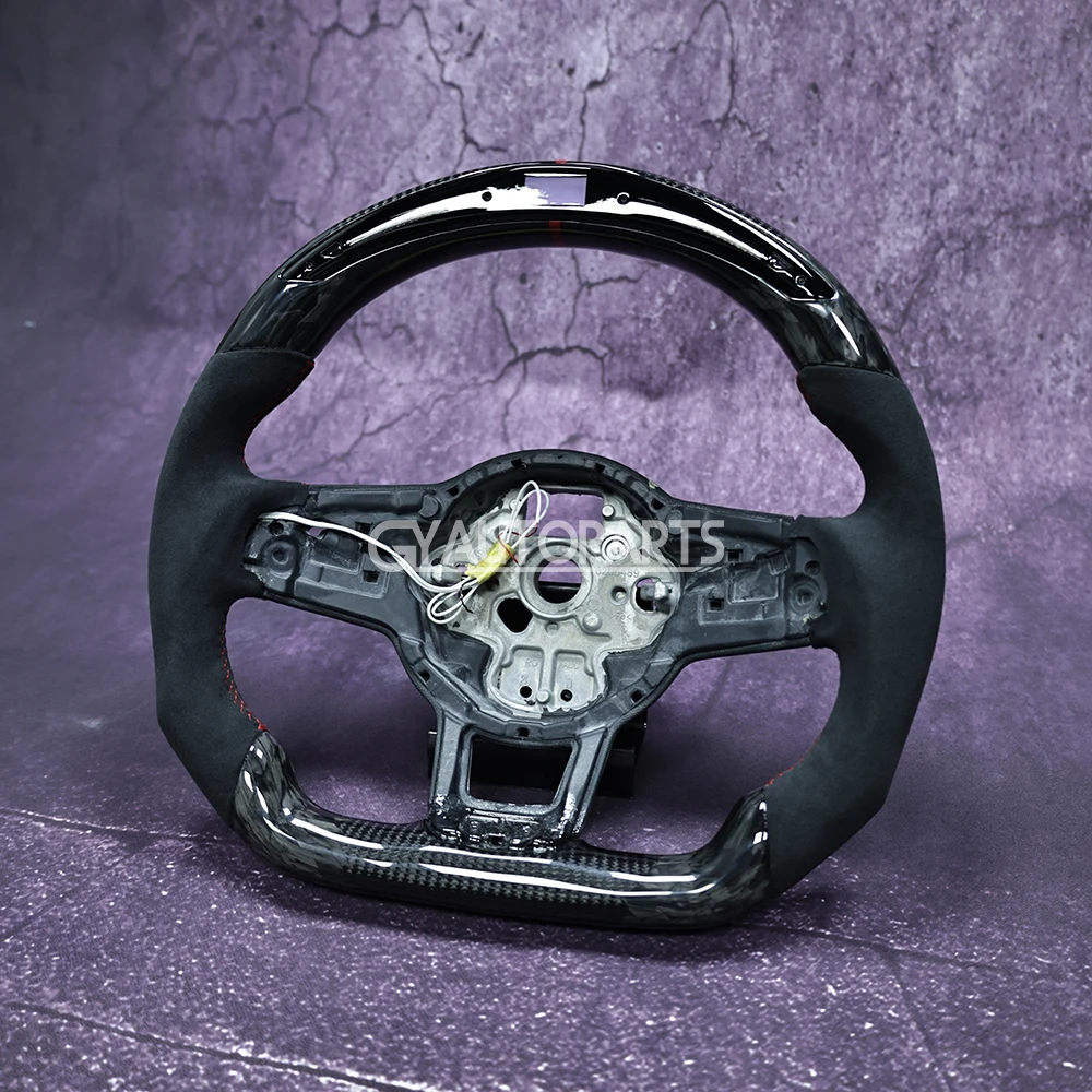 Carbon Fiber Customized LED Steering Wheel Fit For VW Steering Wheel Golf 7 MK7 Mk7.5 GTI Scirocco Polo GTS R Line
