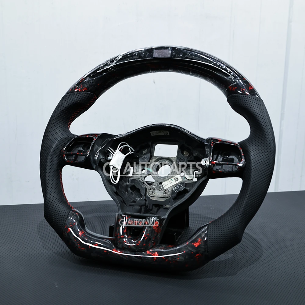 Custom Carbon Fiber LED Steering Wheel Fit For VW Golf 6 MK6 GTI R Polo GTS Scirocco 2008-2014