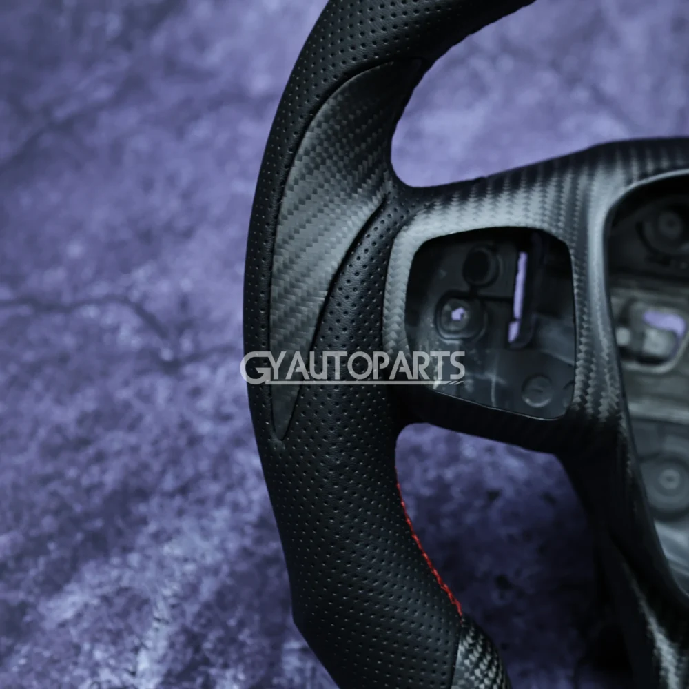 For Ford Focus MK4 Steering Wheel Matte Carbon Fiber Customized Sport Wheel 2018-2021 - Image 6
