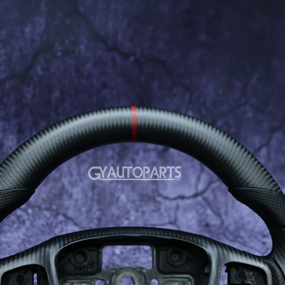 For Ford Focus MK4 Steering Wheel Matte Carbon Fiber Customized Sport Wheel 2018-2021 - Image 8