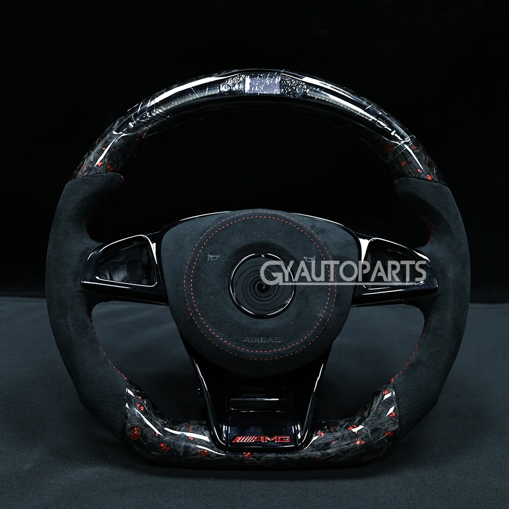 Forged Carbon LED Steering Wheel For Benz Mercedes AMG C63 C63S E63 A C E CL GL W205 W204