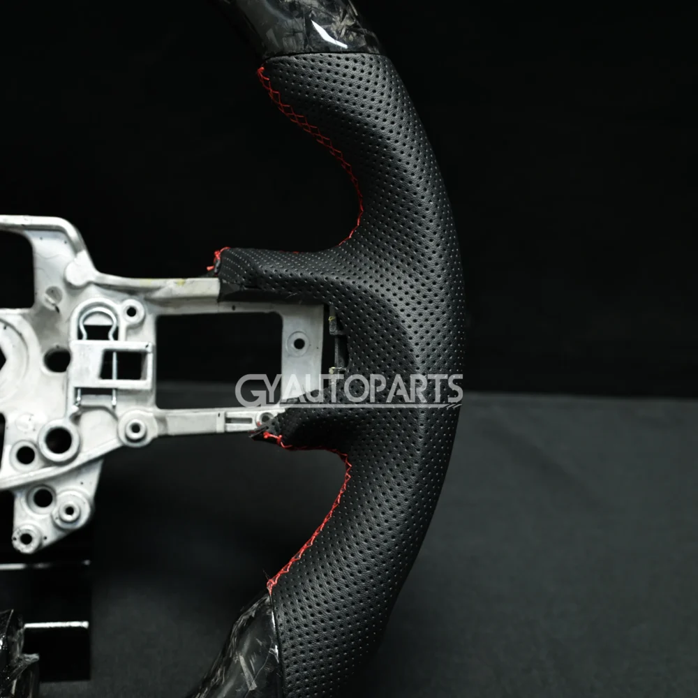 Customized LED Steering Wheel Forged Carbon Fiber Fit For Ford Mustang - Image 5