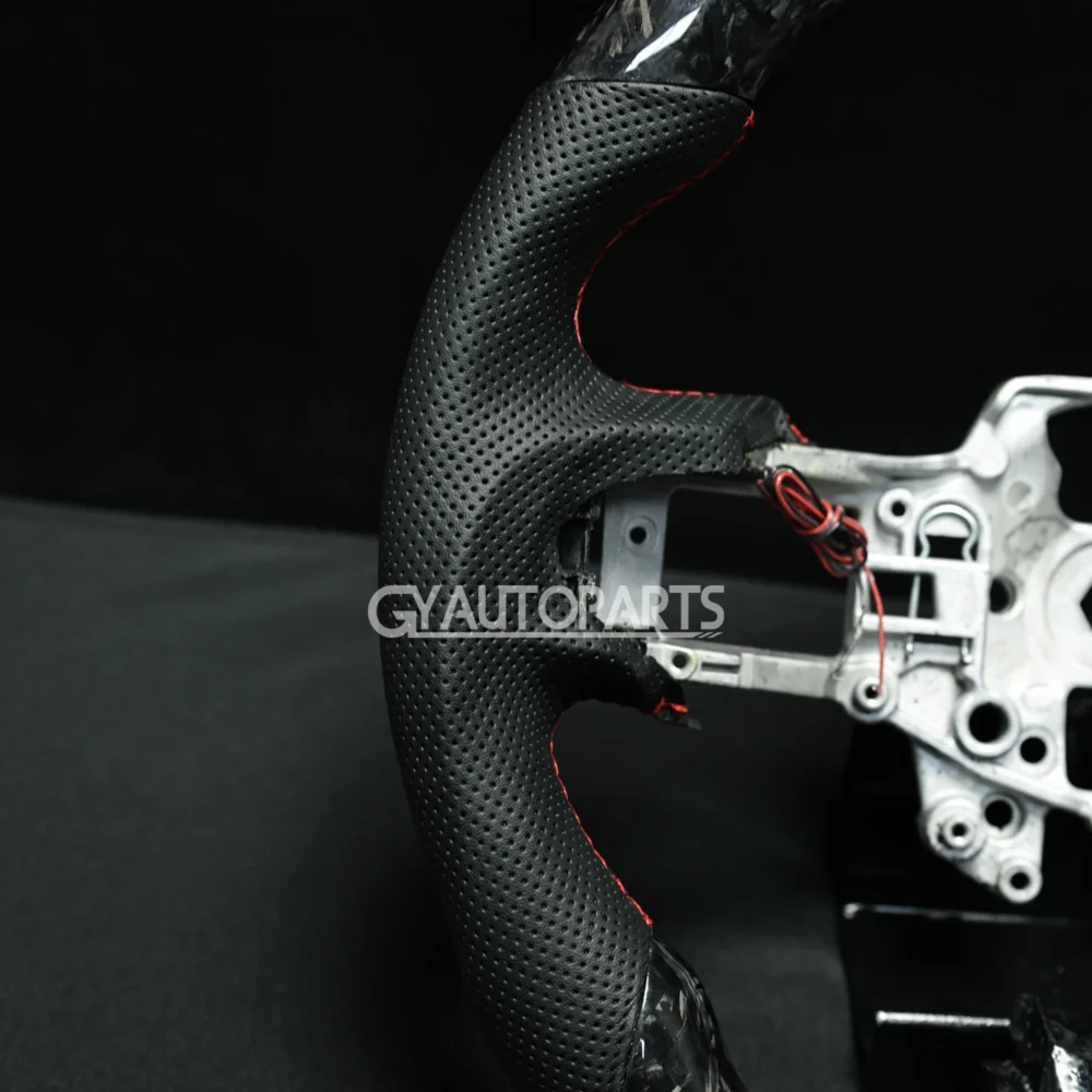 Customized LED Steering Wheel Forged Carbon Fiber Fit For Ford Mustang - Image 6