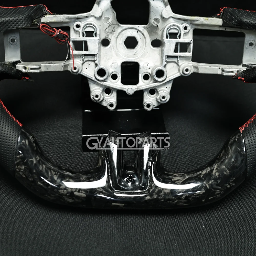 Customized LED Steering Wheel Forged Carbon Fiber Fit For Ford Mustang - Image 7