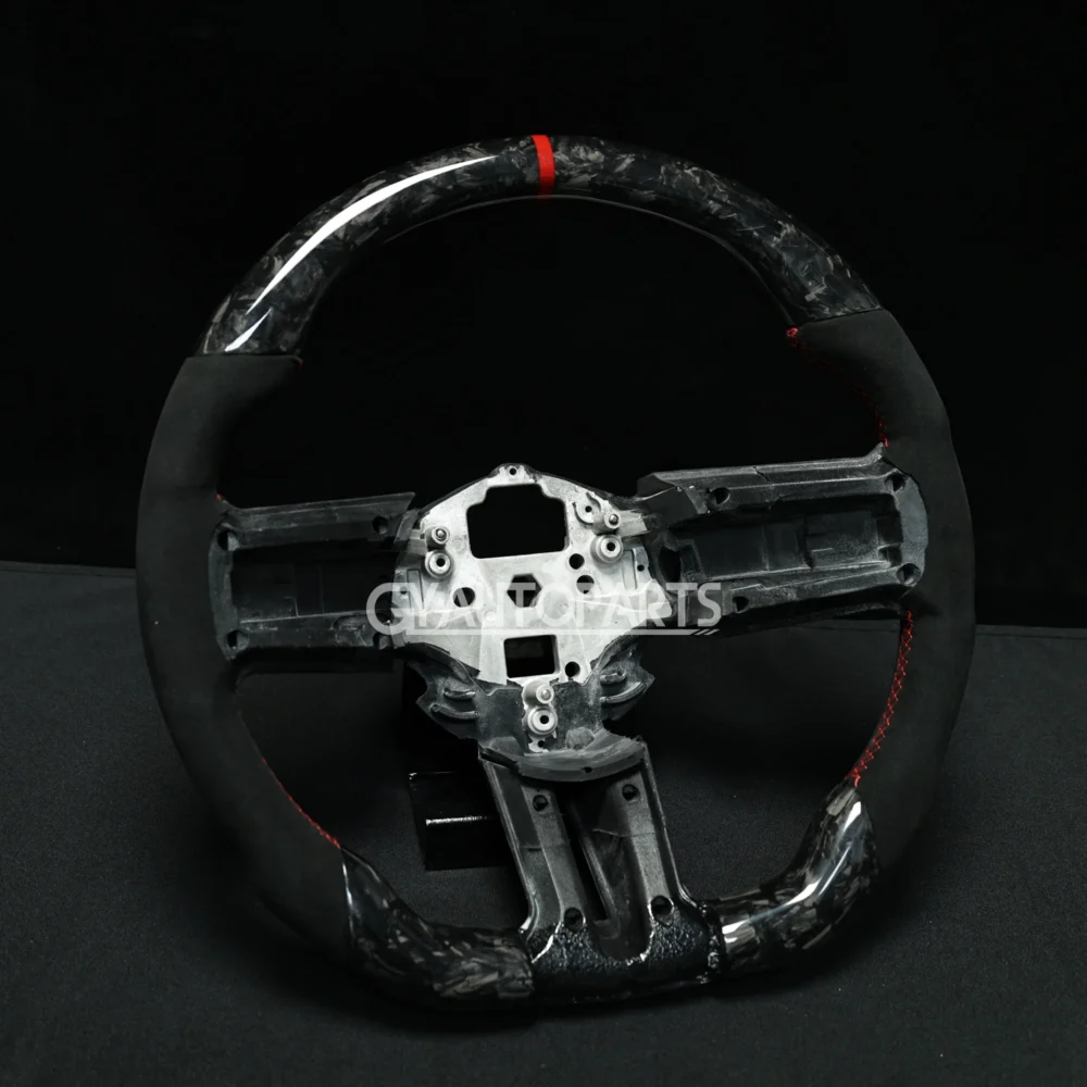 Fit For Ford Mustang Steering Wheel Customized Forged Carbon Fiber Wheel 2012-2014 - Image 4