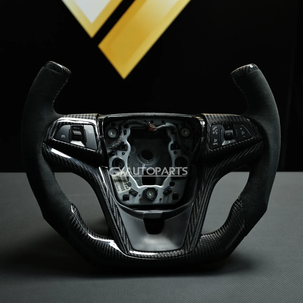 Customized Carbon Fiber Steering Wheel For Chevrolet Corvette Camaro SS ZL1 2011-2014 - Image 4
