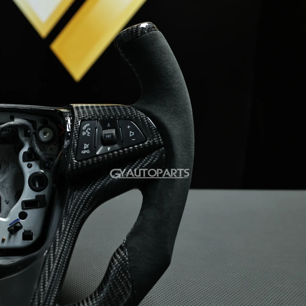 Customized Carbon Fiber Steering Wheel For Chevrolet Corvette Camaro SS ZL1 2011-2014 - Image 6