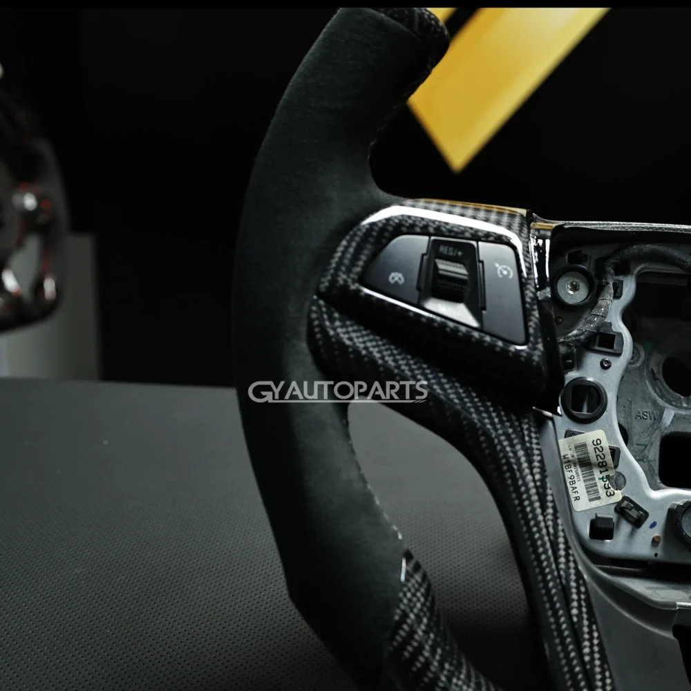 Customized Carbon Fiber Steering Wheel For Chevrolet Corvette Camaro SS ZL1 2011-2014 - Image 5