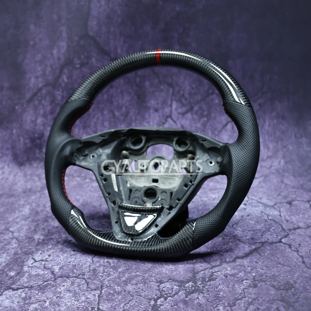 Steering Wheel Carbon Fiber Customized For Ford Fiesta