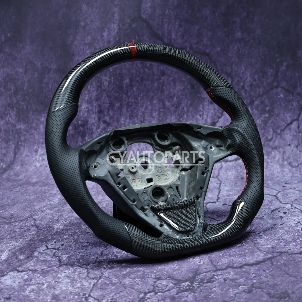 Steering Wheel Carbon Fiber Customized For Ford Fiesta - Image 4
