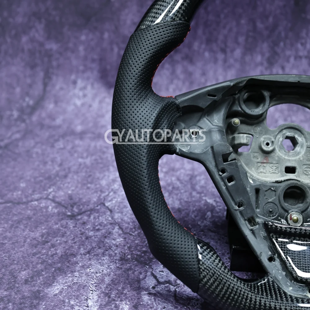 Steering Wheel Carbon Fiber Customized For Ford Fiesta - Image 6