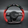 carbon fiber steering wheel for vw golf 7 mk7 mk7.5 r gti gtd gte gts 2014 2017