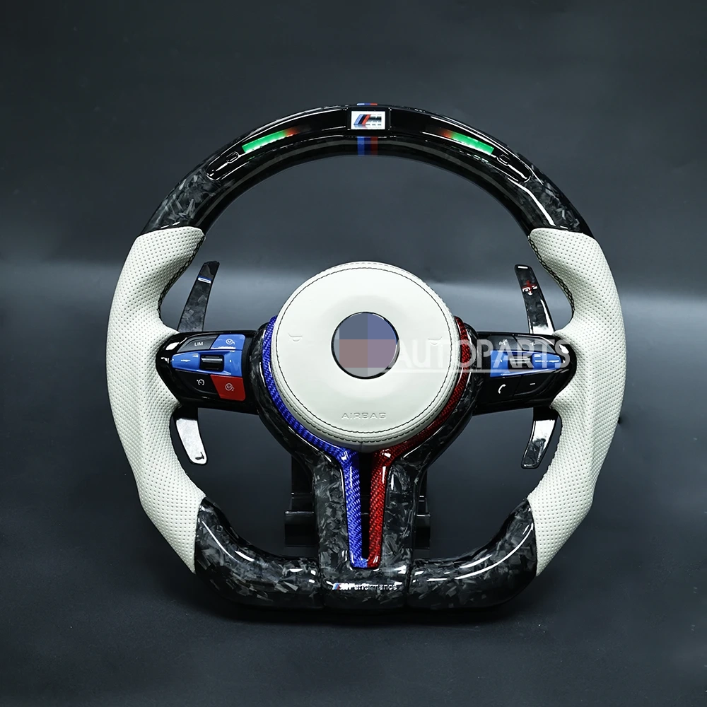 for bmw m3 m5 led steering wheel g series 1 4 series x1 x2 x3 x4 x5 x6 x7 z4 forged carbon fibe
