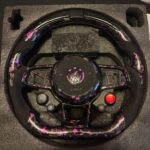 forged carbon fiber led steering wheel for vw golf 7 mk7 mk7.5 r gti gtd gte gts