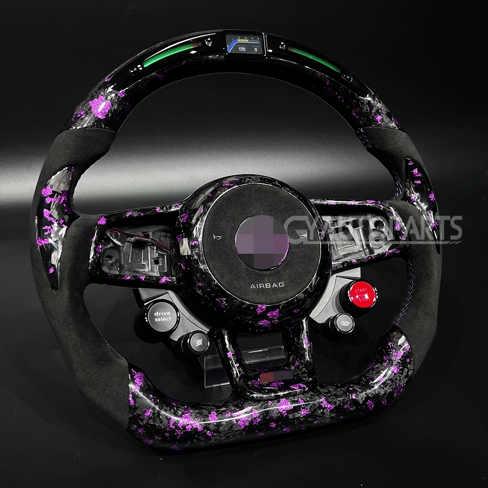 forged carbon fiber led steering wheel for vw golf 7 mk7 mk7.5 r gti gtd gte gts