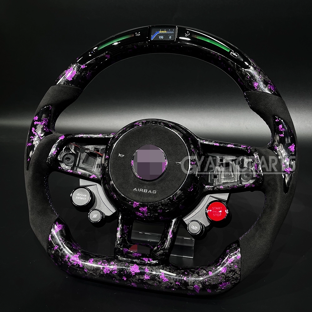 forged carbon fiber led steering wheel for vw golf 7 mk7 mk7.5 r gti gtd gte gts