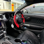 led steering wheel forged carbon fiber for ford mustang 2015 2022