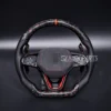 steering wheel fit for vw mk8 gti polo gts r line 2018 2025 forged carbon fiber