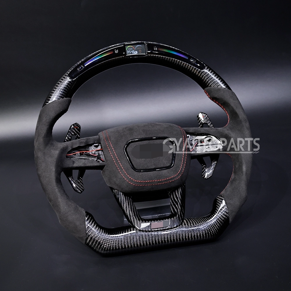 carbon fiber led steering wheel for audi a3 a4 a5 q3 q4 q5 q7 rsq3 rsq4 rsq5 rsq7 （8y 2021 2023）