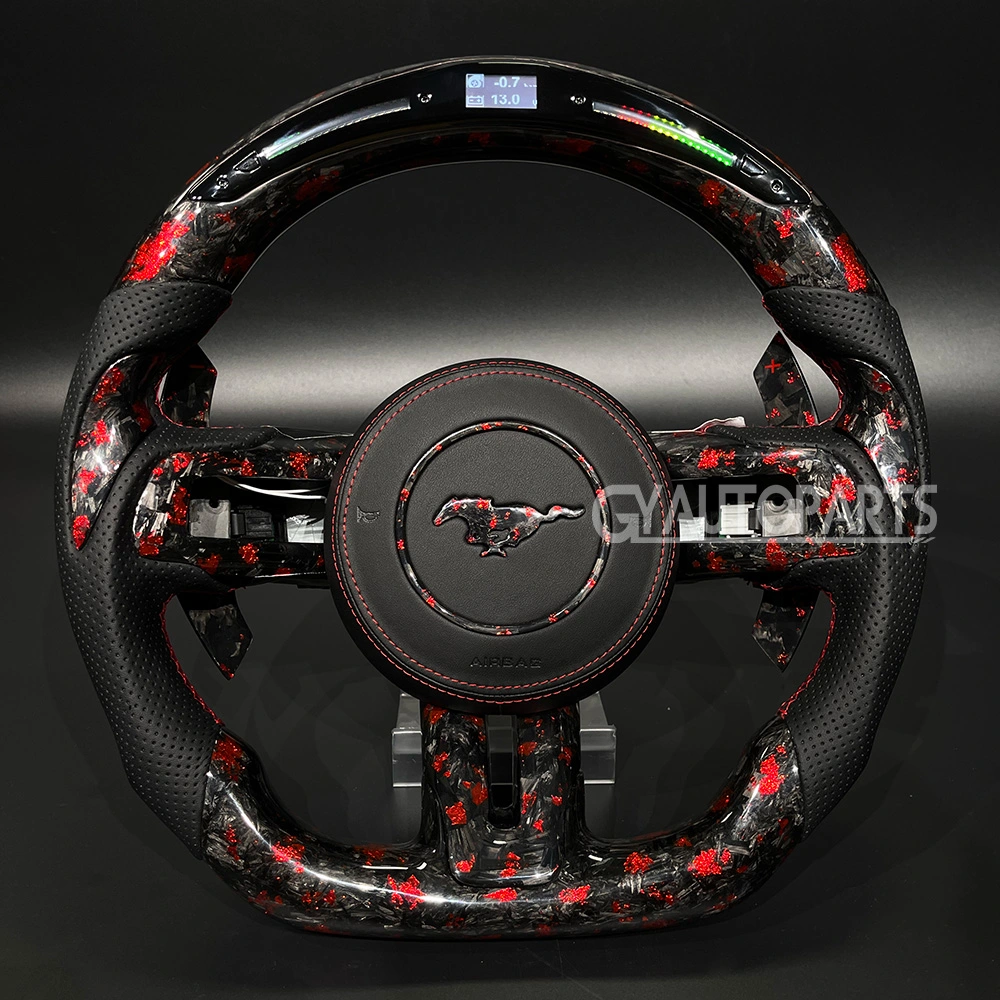 forged carbon fiber for ford mustang 2015 2022 customized steering wheel (copy)