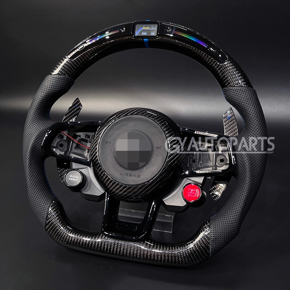 led steering wheel carbon fiber for vw golf 7 mk7 mk7.5 golf r gti gtd gte