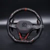forged carbon fiber for ford mustang 2015 2022 customized steering wheel (copy)