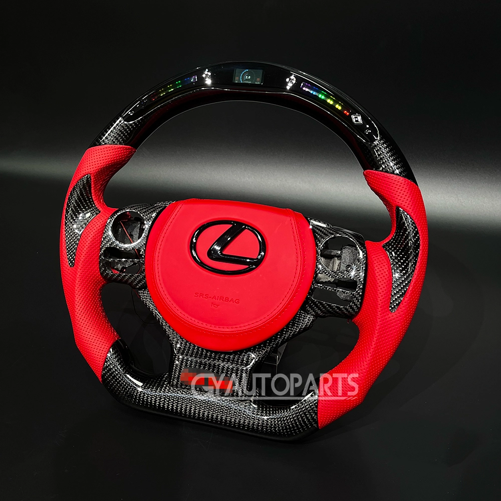 led steering wheel carbon fiber for vw golf 7 mk7 mk7.5 golf r gti gtd gte (copy)