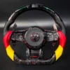 led steering wheel carbon fiber for vw golf 7 mk7 mk7.5 golf r gti gtd gte (copy)