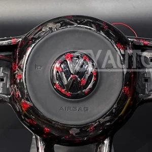led steering wheel carbon fiber for vw golf 7 mk7 mk7.5 golf r gti gtd gte (copy)