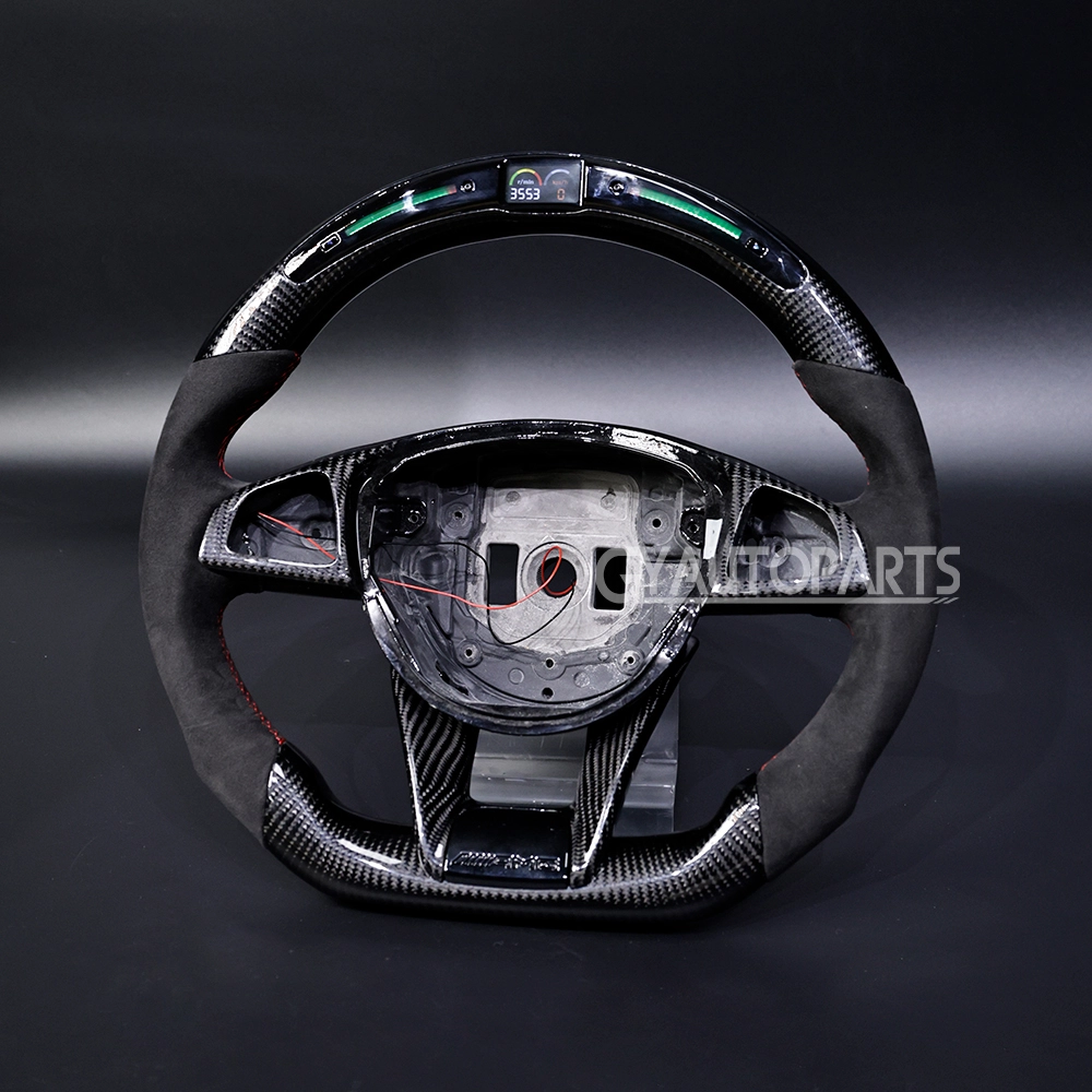 forged carbon led steering wheel for benz mercedes amg c63 c63s e63 a c e cl gl w205 w204 (copy)