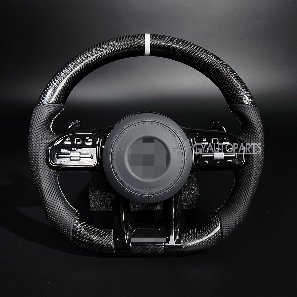 carbon fiber steering wheel for mercedes benz g class c180 w204 w205 w166 w212 w220 w221 w222 c117 c43 c63 assembly upgrade