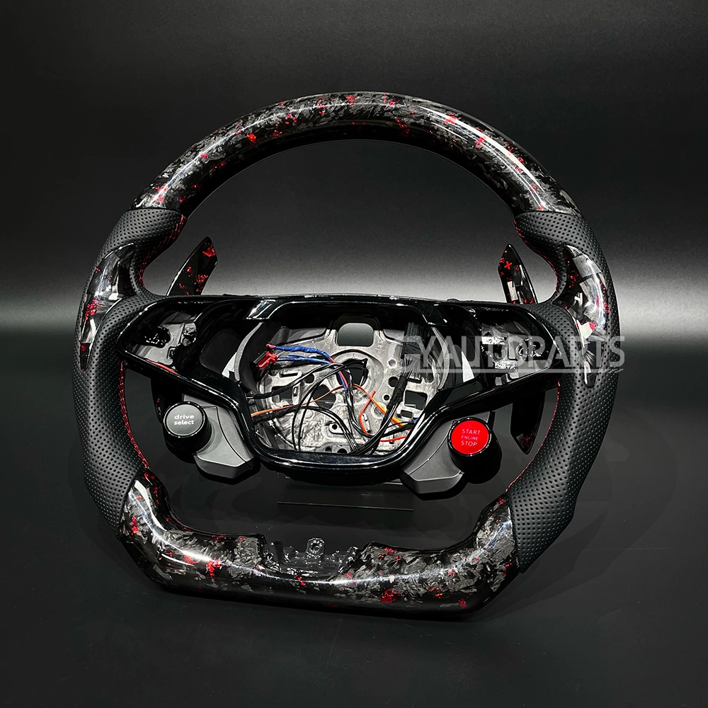 steering wheel for skoda vrs 2020 octavia a8 mk4 enyaq iv rs 2021 karoq customized forged carbon fiber wheel (copy)