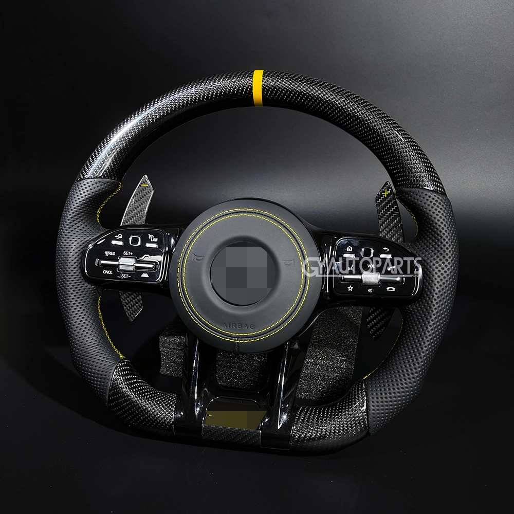 custom carbon fiber steering wheel for mercedes a c e amg cla cls glc gle g class assembly upgrade