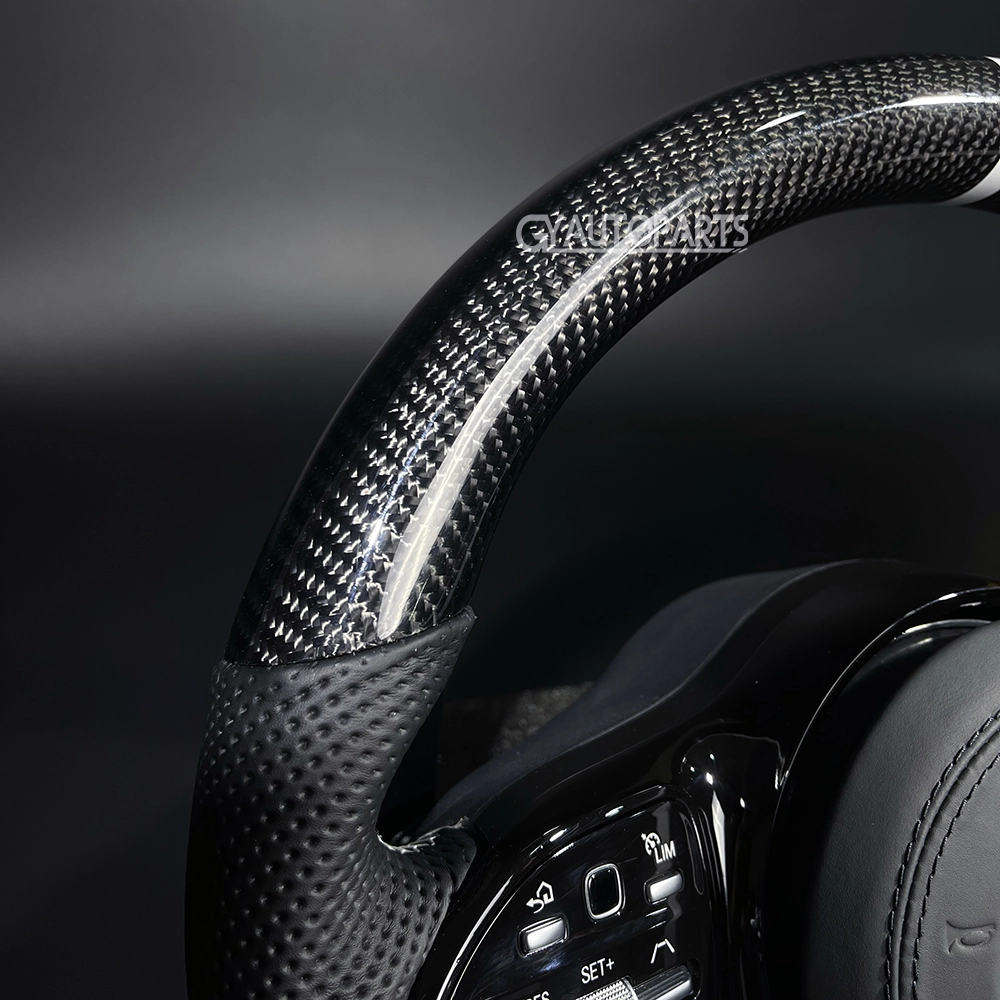 custom carbon fiber steering wheel for mercedes a c e amg cla cls glc gle g class (copy)