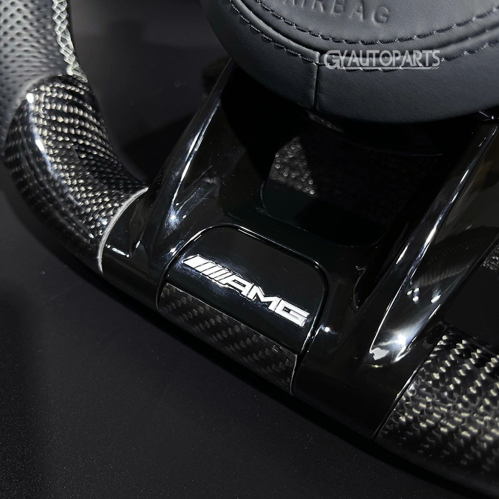 custom carbon fiber steering wheel for mercedes a c e amg cla cls glc gle g class (copy)