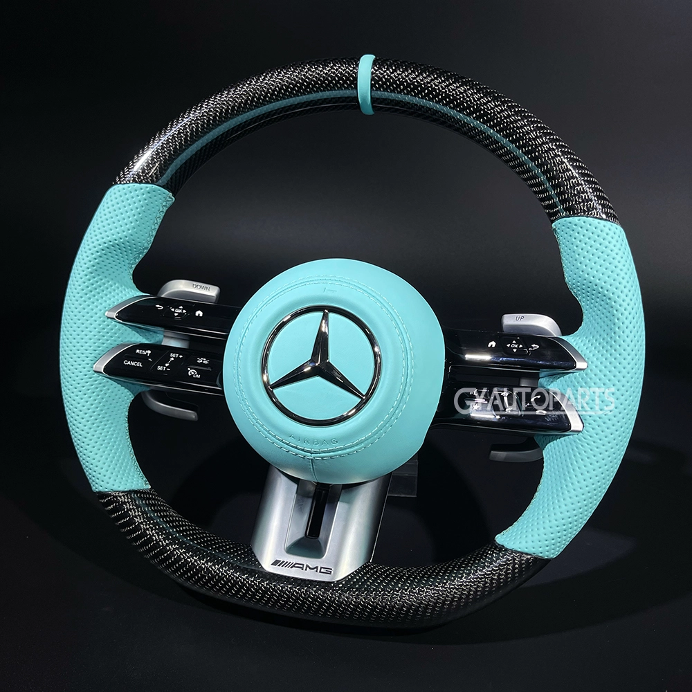 custom carbon fiber steering wheel mercedes amg w204 w205 c63amg c43 (copy)