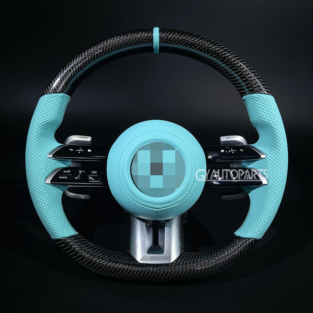 custom carbon fiber steering wheel mercedes amg w204 w233 w205 c63s c43 old model assembly upgrade