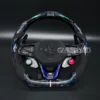 steering wheel fit for vw mk8 gti polo gts r line 2018 2025 forged carbon fiber (copy)