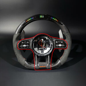 carbon fiber steering wheel for mercedes amg models a c e gle glc s cla 2015 2024 assembly upgrade