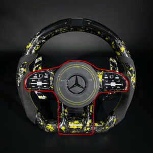 carbon fiber steering wheel for mercedes amg models a c e gle glc s cla 2015 2024 assembly upgrade