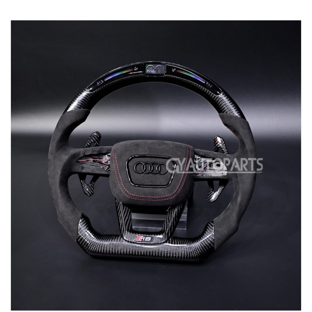 (50% deposite) customized carbon fiber steering wheel fit for audi c8, 2023, con acc