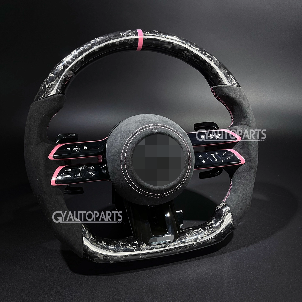 carbon fiber steering wheel for mercedes amg models a c e gle glc s cla 2015 2024 assembly upgrade