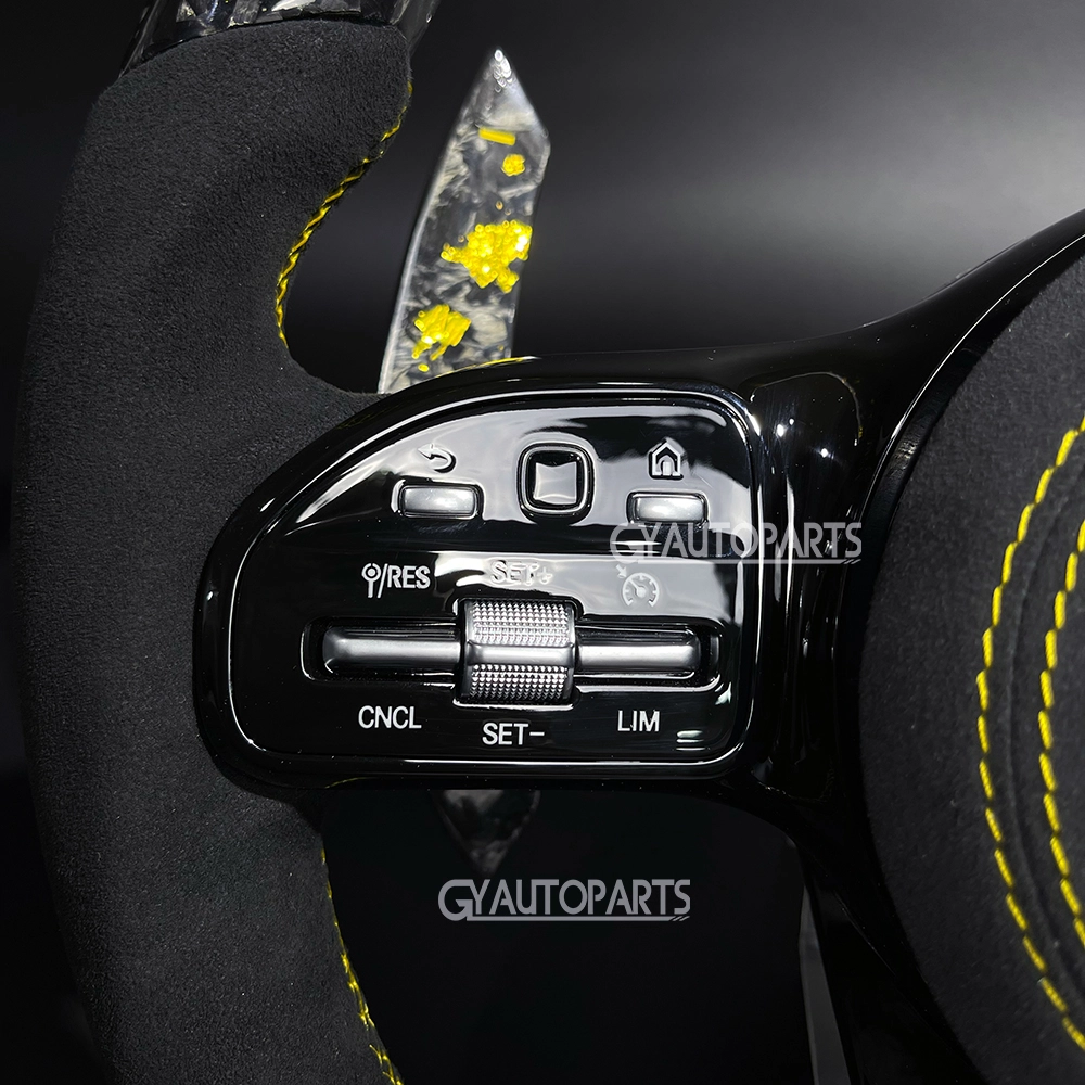 custom carbon fiber steering wheel for mercedes a c e amg cla cls glc gle g class (copy)