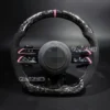 carbon fiber steering wheel for mercedes amg models a c e gle glc s cla 2015 2024 assembly upgrade